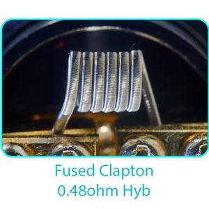 Tesla Handcrafted Coils Fused Clapton 0.48ohm Hyb