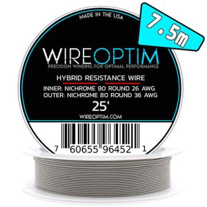 WireOptim Ni80 Single Core 36GA + 26GA 7.6m